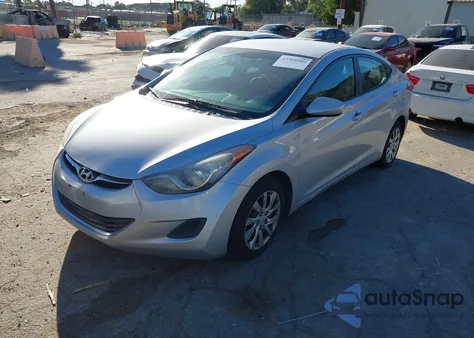 2012 Hyundai Elantra Gls z USA, uszkodzony, nr VIN 5NPDH4AE5CH121397